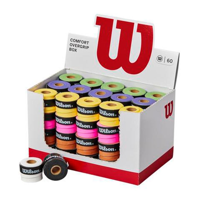 caja overgrip Wilson 60 unidades colores